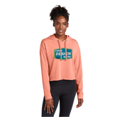 SPORT-TEK Custom Ladies PosiCharge Tri-Blend Wicking Fleece Crop Hooded Pullover