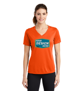 SPORT-TEK Custom Ladies PosiCharge RacerMesh V-Neck Tee