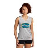 SPORT-TEK Custom Ladies Sleeveless PosiCharge Competitor V-Neck Tee