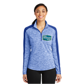 SPORT-TEK Custom Ladies PosiCharge Electric Heather Colorblock 1/4-Zip Pullover
