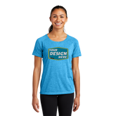 SPORT-TEK Custom Ladies PosiCharge Tri-Blend Wicking Scoop Neck Raglan Tee