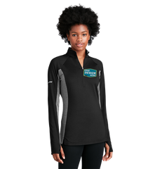 SPORT-TEK Custom Ladies Sport-Wick Stretch Contrast 1/4-Zip Pullover