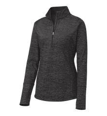 SPORT-TEK Custom Ladies Sport-Wick Stretch Reflective Heather 1/2-Zip Pullover