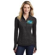 SPORT-TEK Custom Ladies Sport-Wick Stretch Reflective Heather 1/2-Zip Pullover