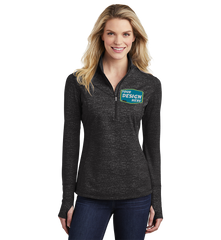 SPORT-TEK Custom Ladies Sport-Wick Stretch Reflective Heather 1/2-Zip Pullover
