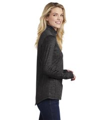 SPORT-TEK Custom Ladies Sport-Wick Stretch Reflective Heather 1/2-Zip Pullover