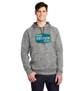 SPORT-TEK Custom Men's PosiCharge Electric Heather Fleece Hooded Pullover