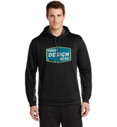 SPORT-TEK Custom Men's Sport-Wick Fleece Colorblock Hooded Pullover