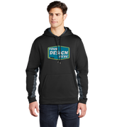 SPORT-TEK Custom Men's Sport-Wick CamoHex Fleece Colorblock Hooded Pullover