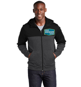SPORT-TEK Custom Men's Tech Fleece Colorblock Full-Zip Hooded Jacket