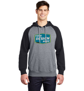 SPORT-TEK Custom Men's Raglan Colorblock Pullover Hooded Sweatshirt