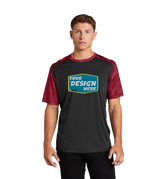 SPORT-TEK Custom Men's CamoHex Colorblock Tee