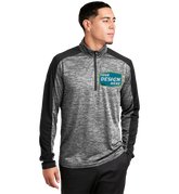 SPORT-TEK Custom Men's PosiCharge Electric Heather Colorblock 1/4-Zip Pullover