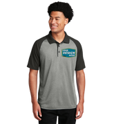 SPORT-TEK Custom Men's PosiCharge RacerMesh Raglan Heather Block Polo