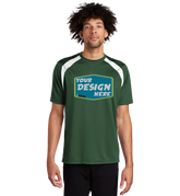SPORT-TEK Custom Men's Dry Zone Colorblock Crew