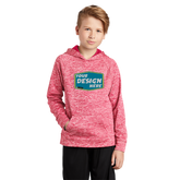 SPORT-TEK Custom Unisex Youth PosiCharge Electric Heather Fleece Hooded Pullover