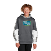 SPORT-TEK Custom Unisex Youth Sport-Wick Mineral Freeze Fleece Colorblock Hooded Pullover
