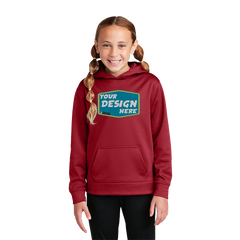 SPORT-TEK Custom Unisex Youth Sport-Wick Fleece Hooded Pullover