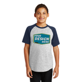 SPORT-TEK Custom Unisex Youth Short Sleeve Colorblock Raglan Jersey