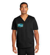 WINK Custom Unisex WorkFlex Chest Pocket V-Neck Top