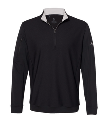 ADIDAS Custom Men's Performance Textured Quarter-Zip Pullover