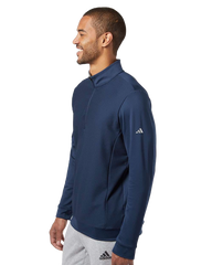 ADIDAS Custom Men's Performance Textured Quarter-Zip Pullover