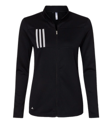 ADIDAS Custom Men's 3-Stripes Double Knit Quarter-Zip Pullover