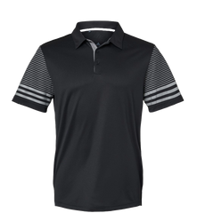 ADIDAS Custom Men's Striped Sleeve Polo