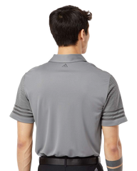 ADIDAS Custom Men's Striped Sleeve Polo
