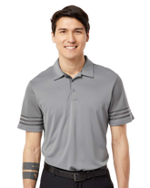 ADIDAS Custom Men's Striped Sleeve Polo