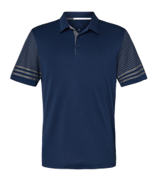ADIDAS Custom Men's Striped Sleeve Polo