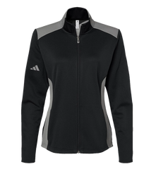 ADIDAS Custom Women's Textured Mixed Media Full-Zip Jacket