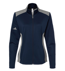 ADIDAS Custom Women's Textured Mixed Media Full-Zip Jacket