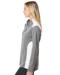 ADIDAS Custom Women's Textured Mixed Media Full-Zip Jacket