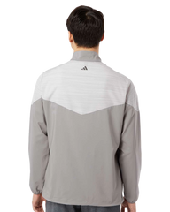 ADIDAS Custom Men's Heather Chevron Quarter-Zip Windshirt
