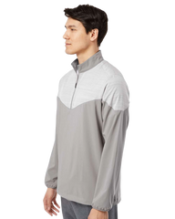 ADIDAS Custom Men's Heather Chevron Quarter-Zip Windshirt