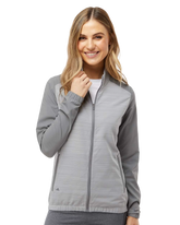 ADIDAS Custom Women's Heather Block Full-Zip Windshirt