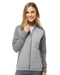 ADIDAS Custom Women's Heather Block Full-Zip Windshirt