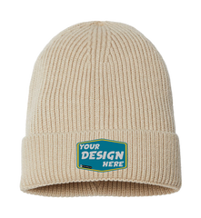 ATLANTIS HEADWEAR Custom Sustainable Fine Rib Cuffed Beanie