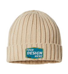 ATLANTIS HEADWEAR Custom Sustainable Cable Knit Cuffed Beanie