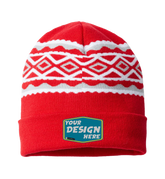 CAP AMERICA Custom Unisex USA- Made Diamond Cuffed Beanie