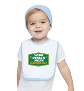 RABBIT SKINS Custom Infant Contrast Trim Premium Jersey Bib