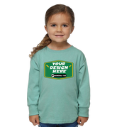 RABBIT SKINS Custom Toddler Fine Jersey Long Sleeve Tee
