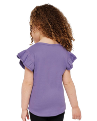 RABBIT SKINS Custom Toddler Flutter Sleeve Tee