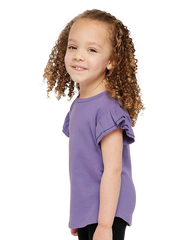 RABBIT SKINS Custom Toddler Flutter Sleeve Tee