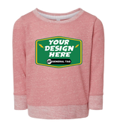 RABBIT SKINS Custom Toddler Harborside Melange French Terry Crew