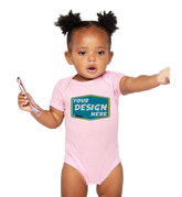 RABBIT SKINS Custom Infant Baby Rib Bodysuit