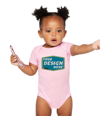 RABBIT SKINS Custom Infant Baby Rib Bodysuit