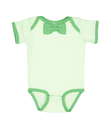 RABBIT SKINS Custom Infant Baby Rib Bow Tie Bodysuit