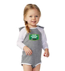 RABBIT SKINS Custom Infant Fine Jersey Character Hooded Long Sleeve Bodysuit with Ears